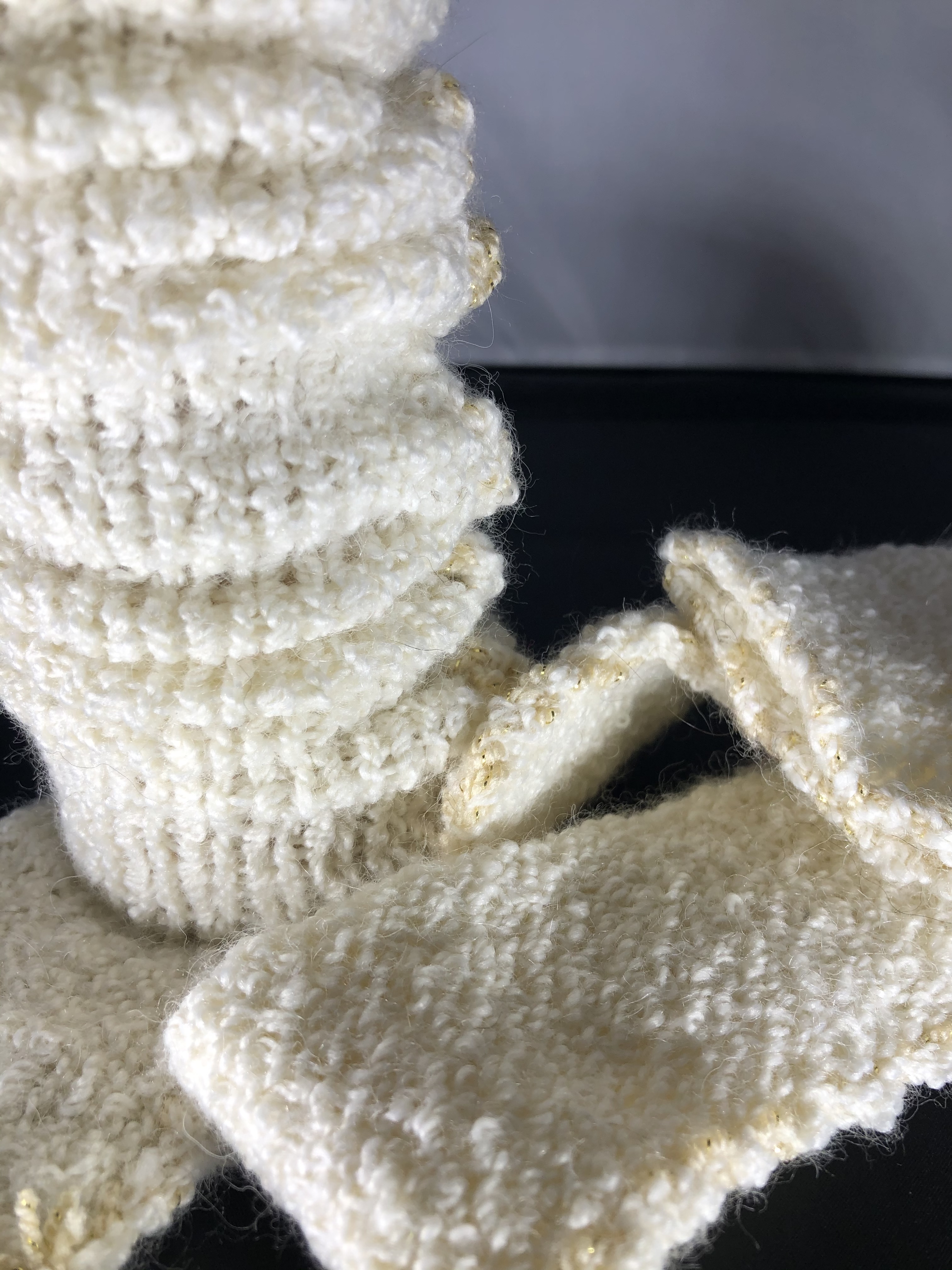 Alpaca Arm Warmers Closeup